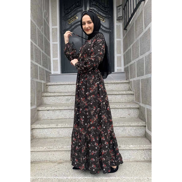 Moda Çizgi Tesettür Elbise