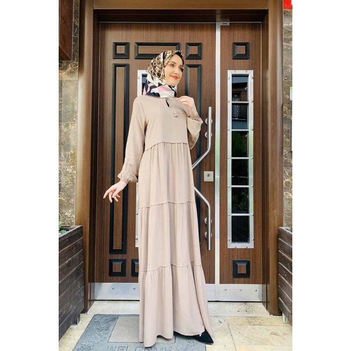 Moda Çizgi Tesettür Elbise