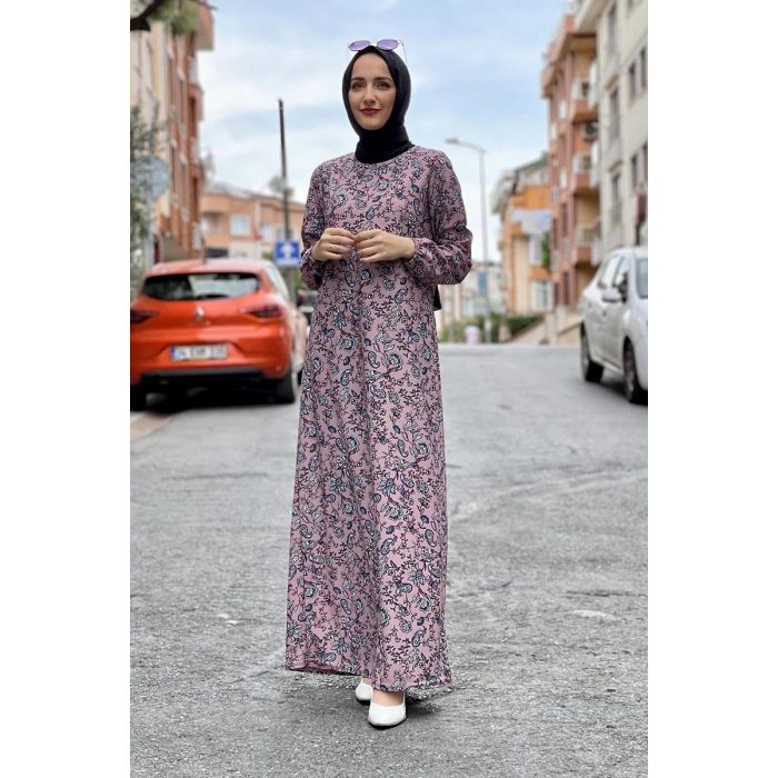 Moda Çizgi Tesettür Elbise