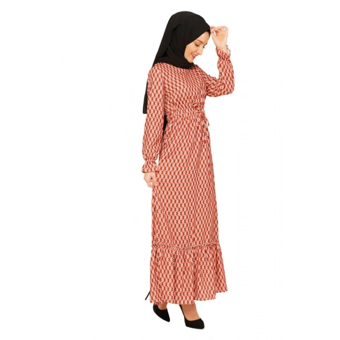 Moda Çizgi Tesettür Elbise
