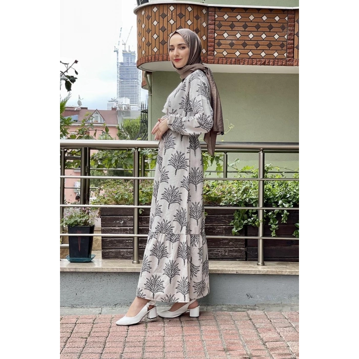 Moda Çizgi Tesettür Elbise