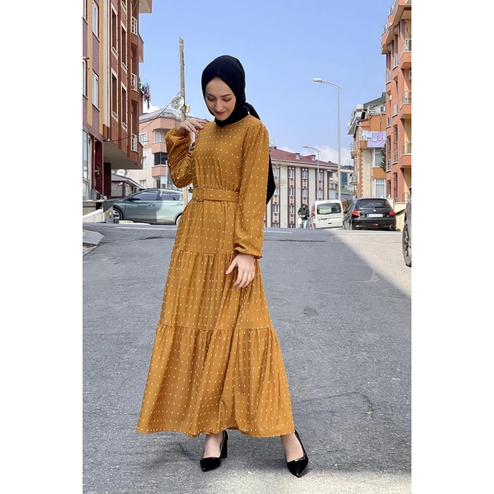 Moda Çizgi Tesettür Elbise