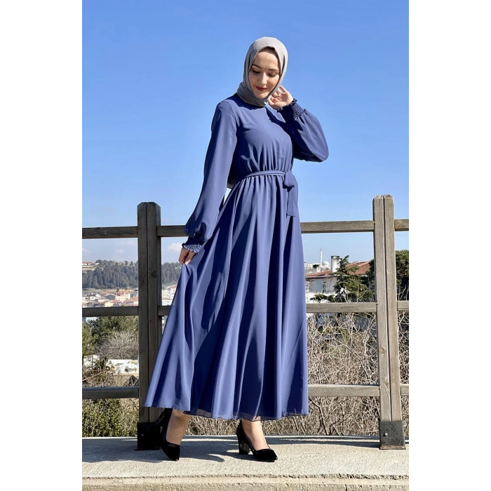 Moda Çizgi Tesettür Elbise