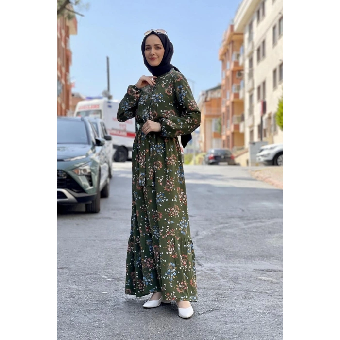 Moda Çizgi Tesettür Elbise