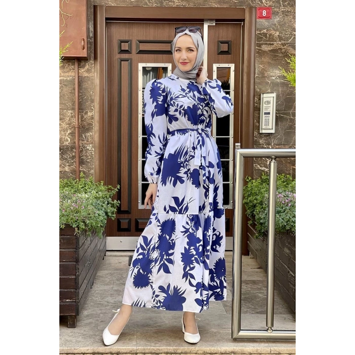 Moda Çizgi Tesettür Elbise