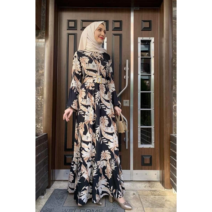 Moda Çizgi Tesettür Elbise