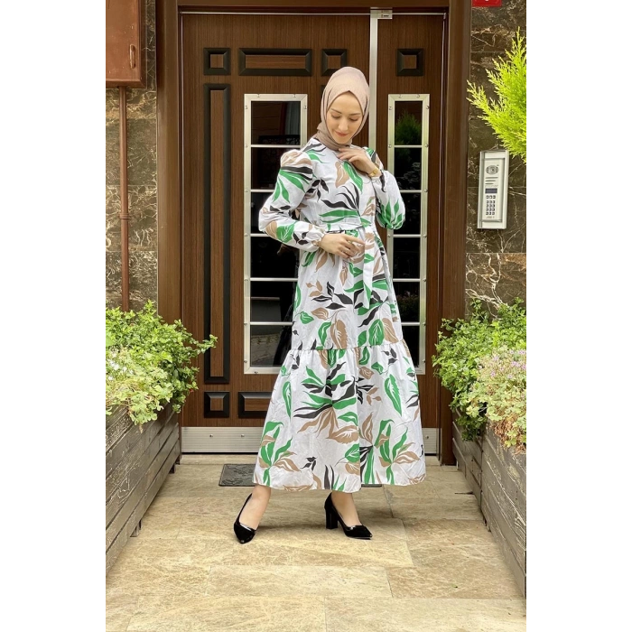 Moda Çizgi Tesettür Elbise