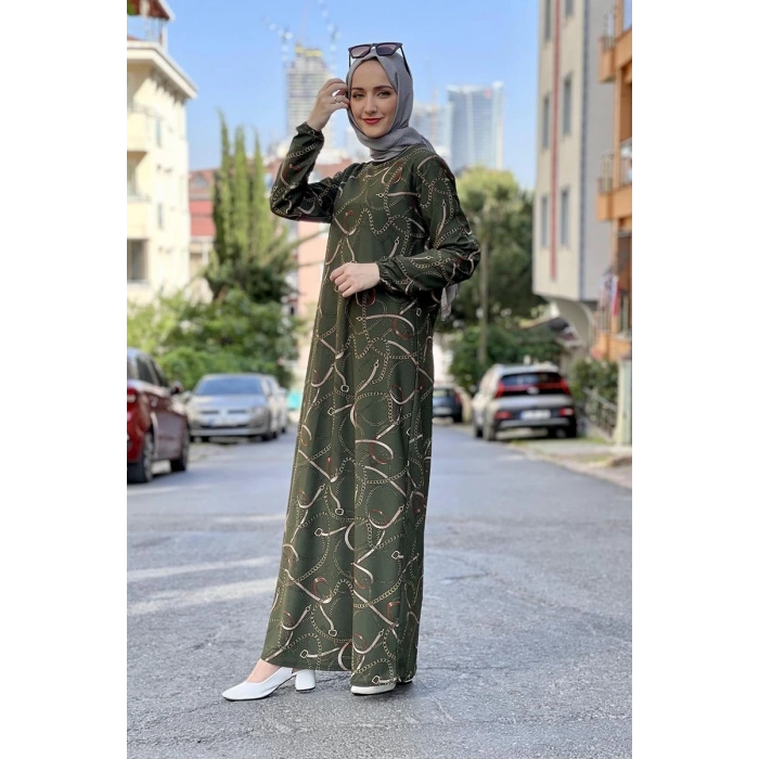 Moda Çizgi Tesettür Elbise