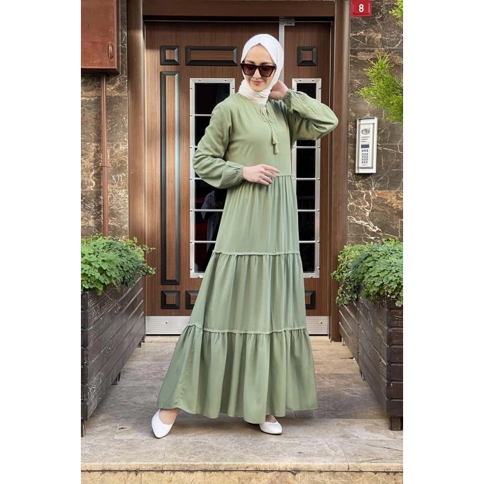 Moda Çizgi Tesettür Elbise