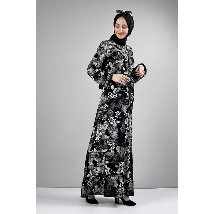 Moda Çizgi Tesettür Elbise