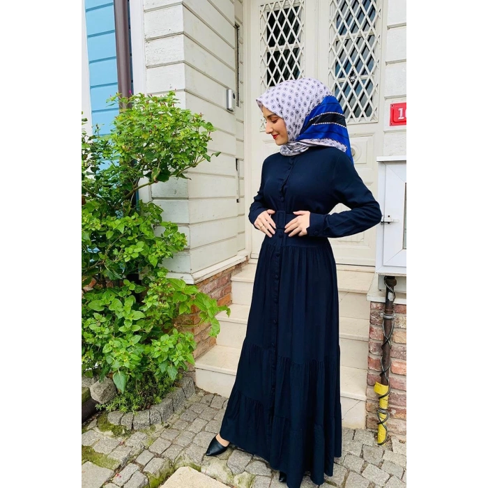 Moda Çizgi Tesettür Elbise