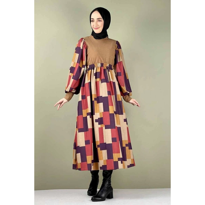 Moda Çizgi Tesettür Elbise
