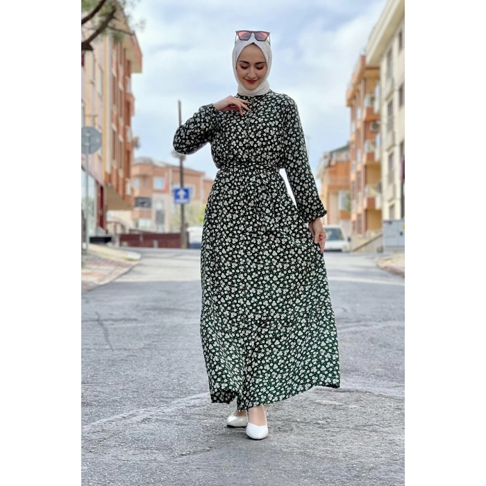 Moda Çizgi Tesettür Elbise