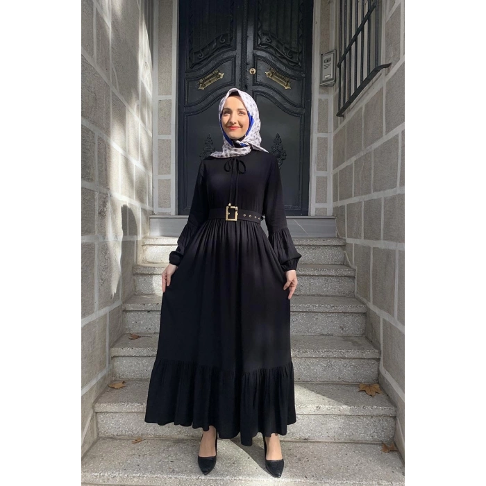 Moda Çizgi Tesettür Elbise