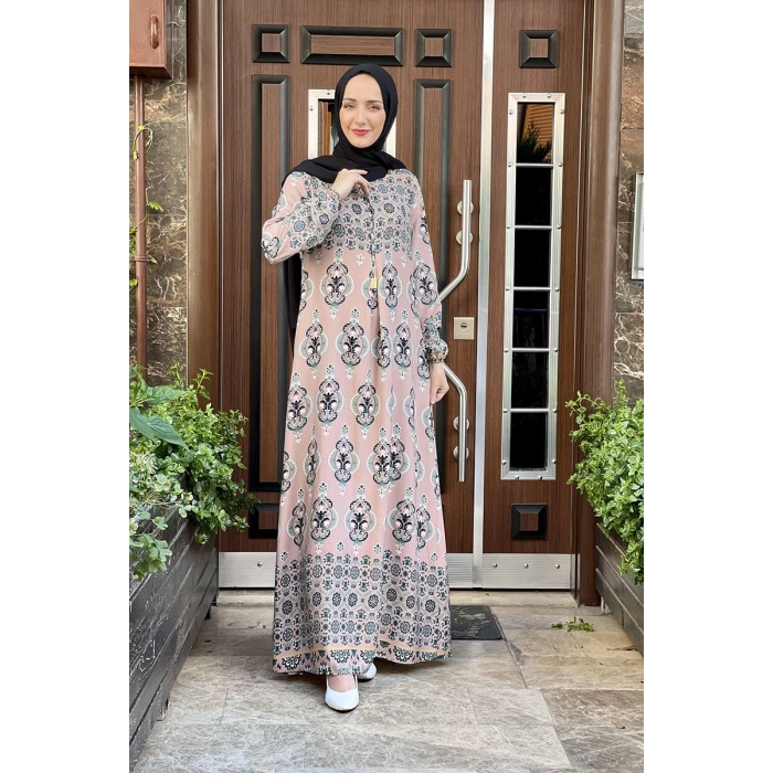 Moda Çizgi Tesettür Elbise