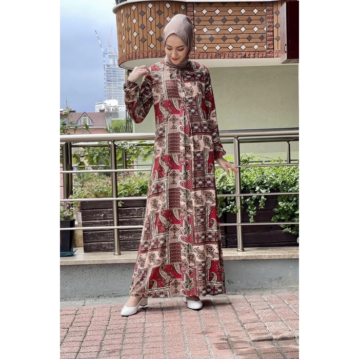 Moda Çizgi Tesettür Elbise