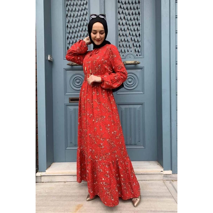 Moda Çizgi Tesettür Elbise