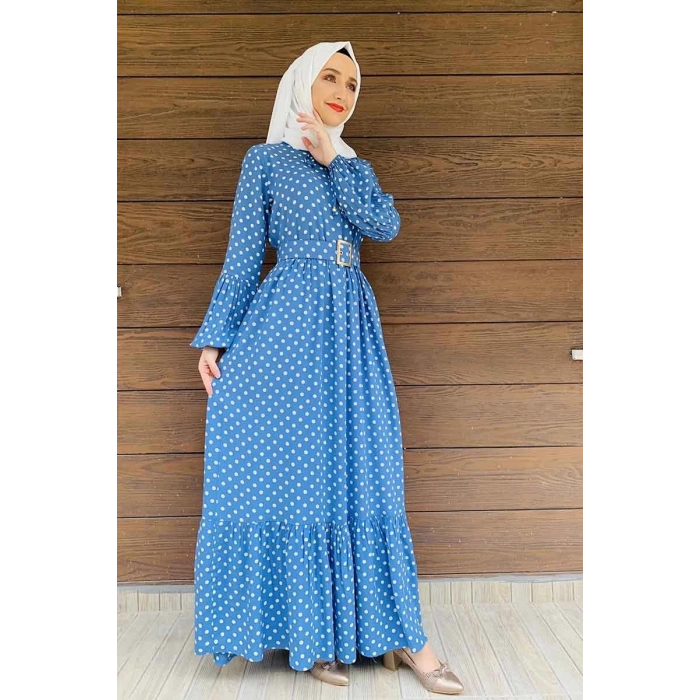 Moda Çizgi Tesettür Elbise