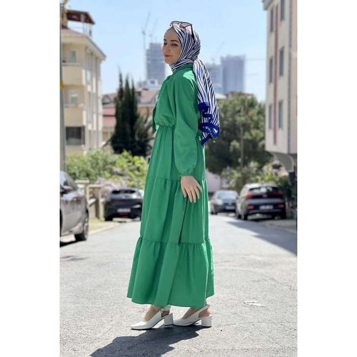 Moda Çizgi Tesettür Elbise