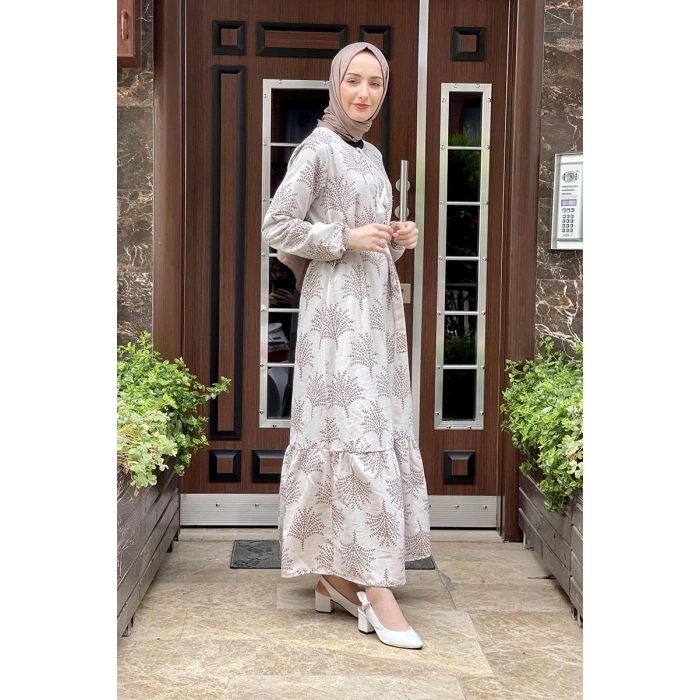 Moda Çizgi Tesettür Elbise