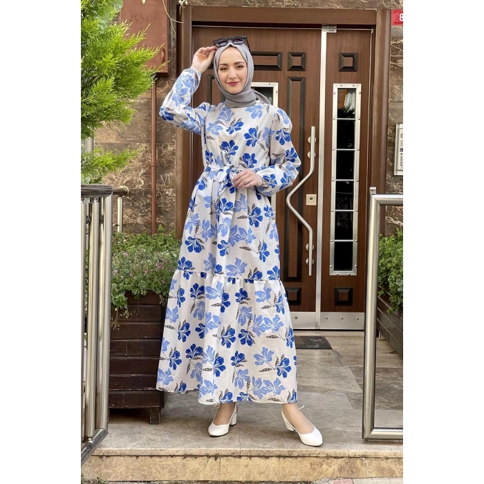 Moda Çizgi Tesettür Elbise