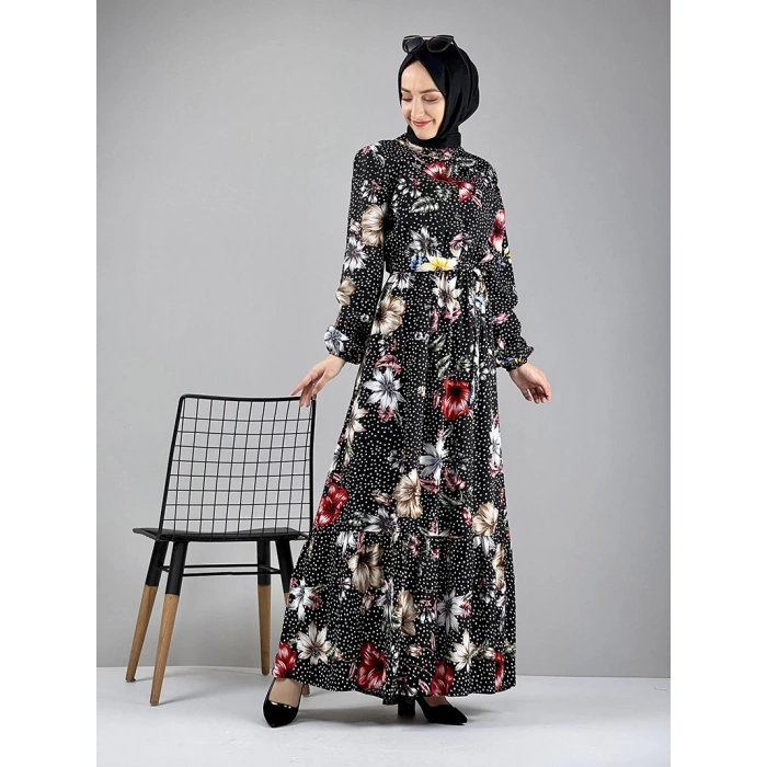 Moda Çizgi Tesettür Elbise