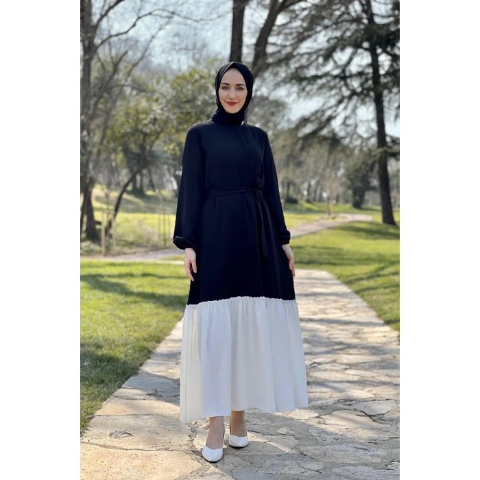 Moda Çizgi Tesettür Elbise