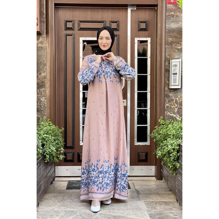 Moda Çizgi Tesettür Elbise