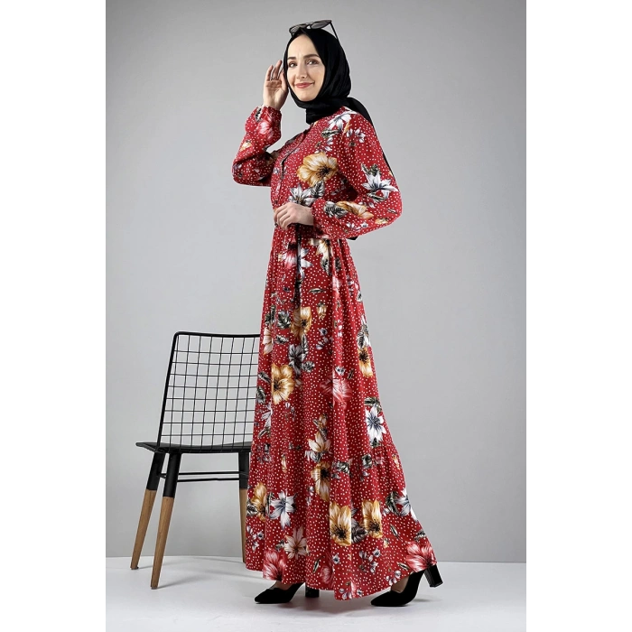 Moda Çizgi Tesettür Elbise