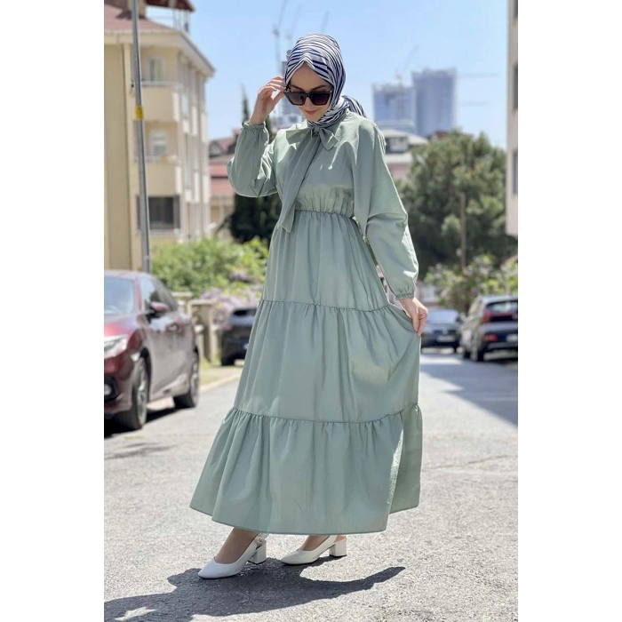 Moda Çizgi Tesettür Elbise