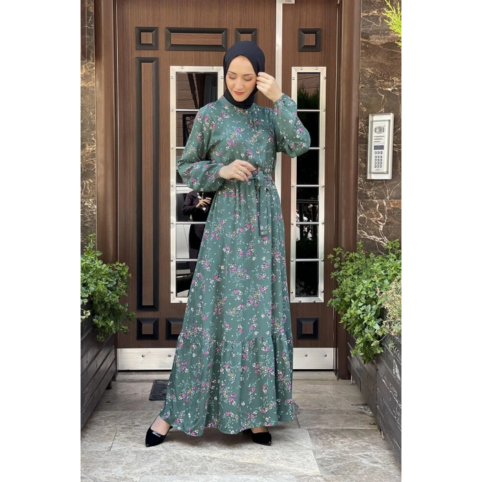 Moda Çizgi Tesettür Elbise