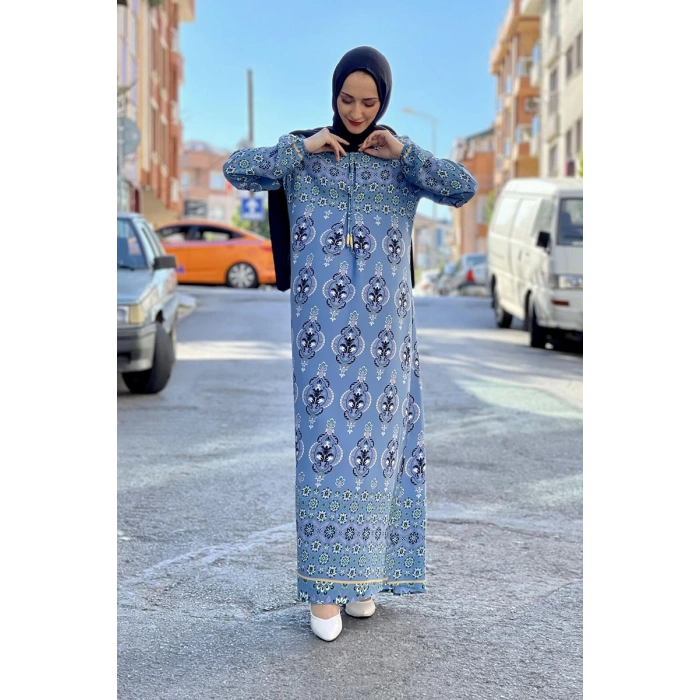 Moda Çizgi Tesettür Elbise