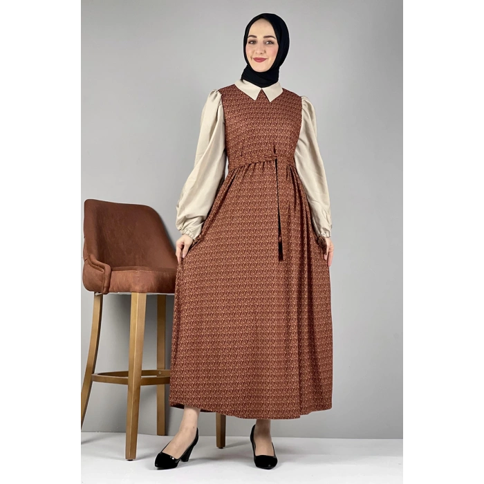 Moda Çizgi Tesettür Elbise