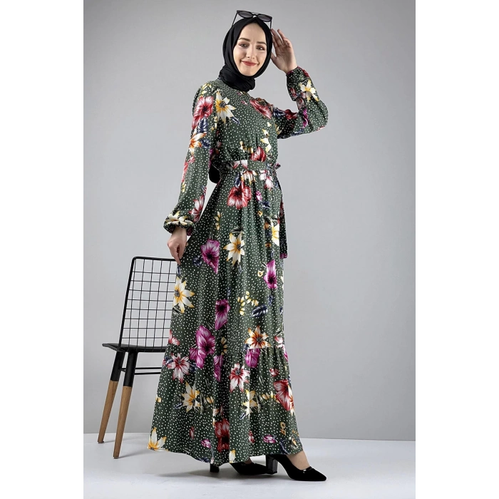 Moda Çizgi Tesettür Elbise