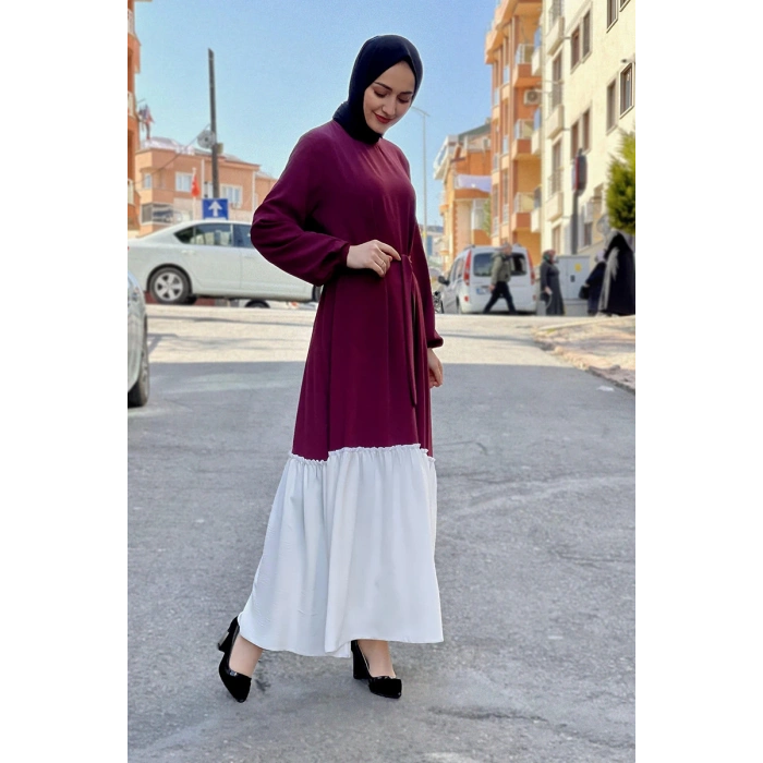 Moda Çizgi Tesettür Elbise