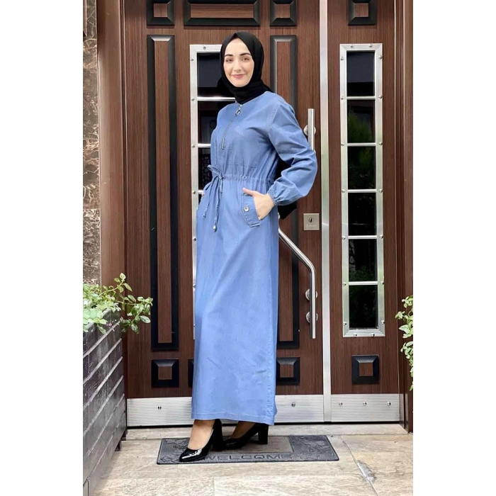 Moda Çizgi Tesettür Elbise