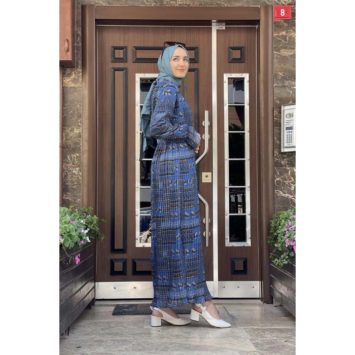 Moda Çizgi Tesettür Elbise