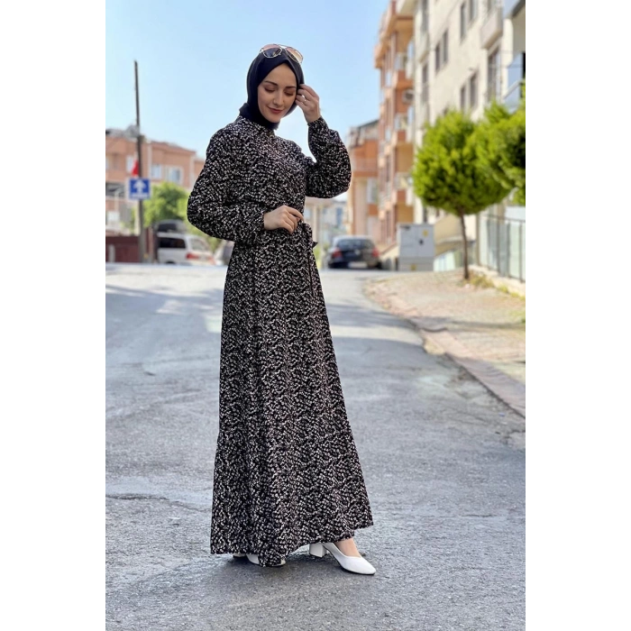 Moda Çizgi Tesettür Elbise