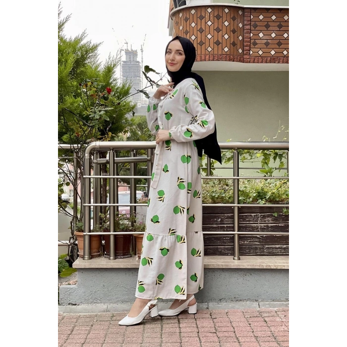 Moda Çizgi Tesettür Elbise