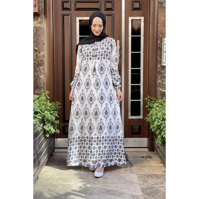 Moda Çizgi Tesettür Elbise