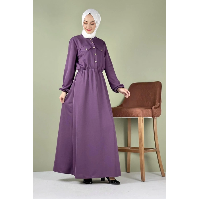 Moda Çizgi Tesettür Elbise