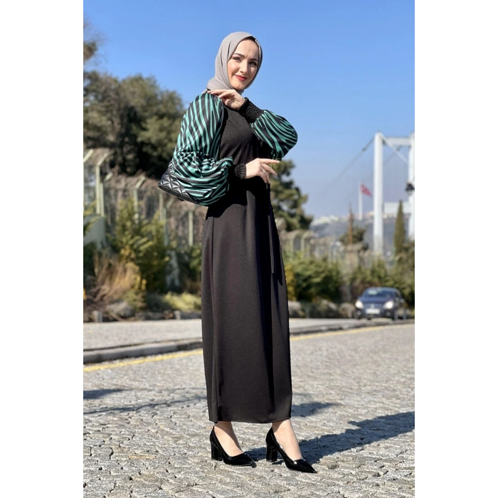 Moda Çizgi Tesettür Elbise