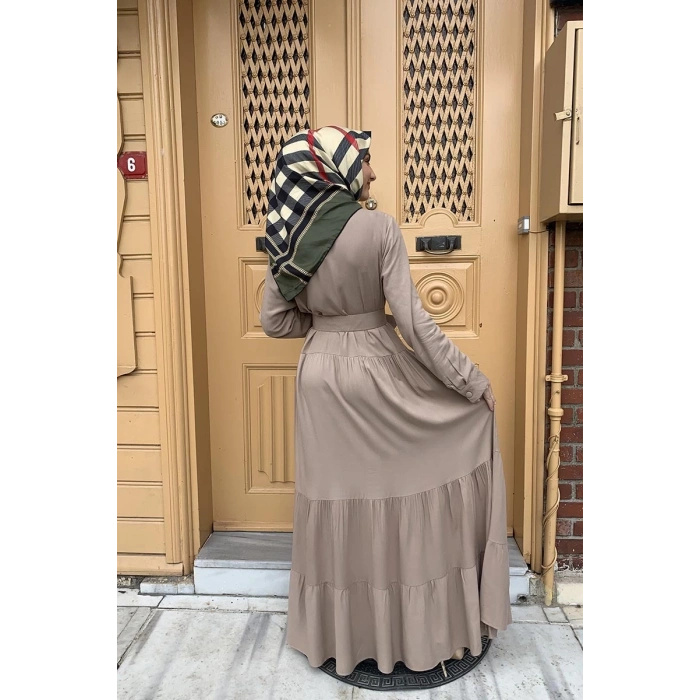 Moda Çizgi Tesettür Elbise