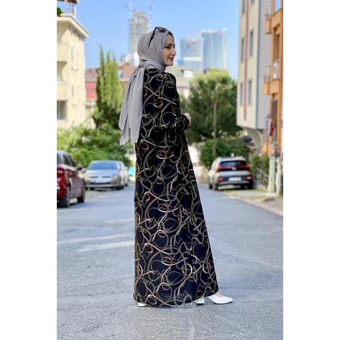 Moda Çizgi Tesettür Elbise