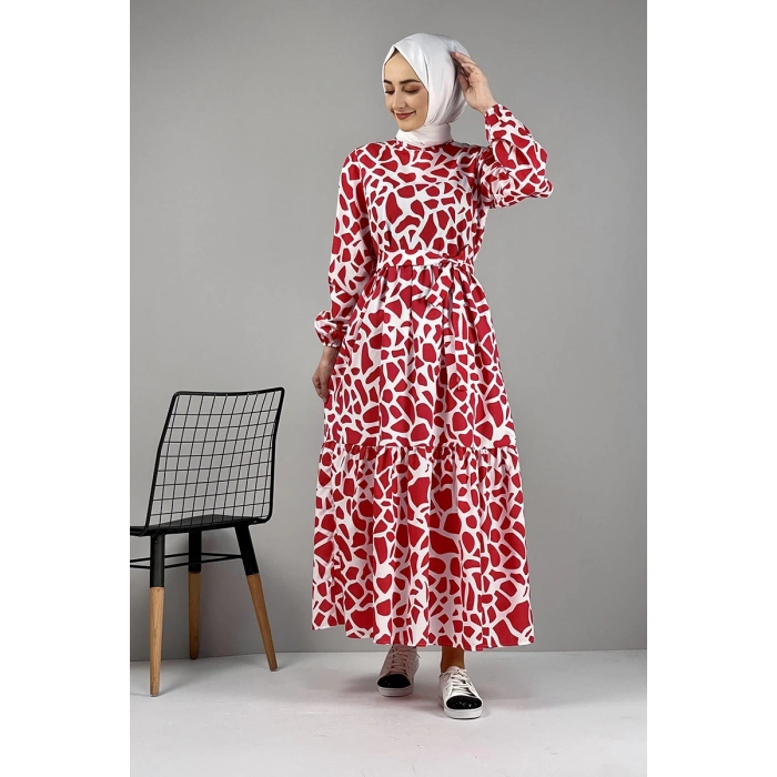 Moda Çizgi Tesettür Elbise