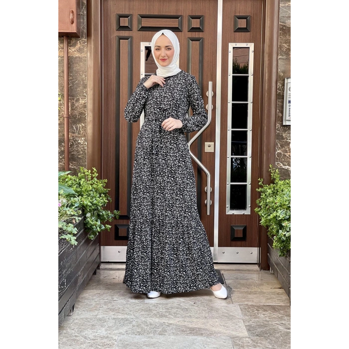 Moda Çizgi Tesettür Elbise