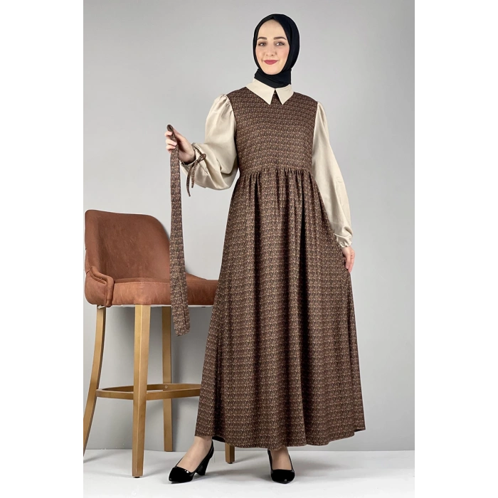 Moda Çizgi Tesettür Elbise