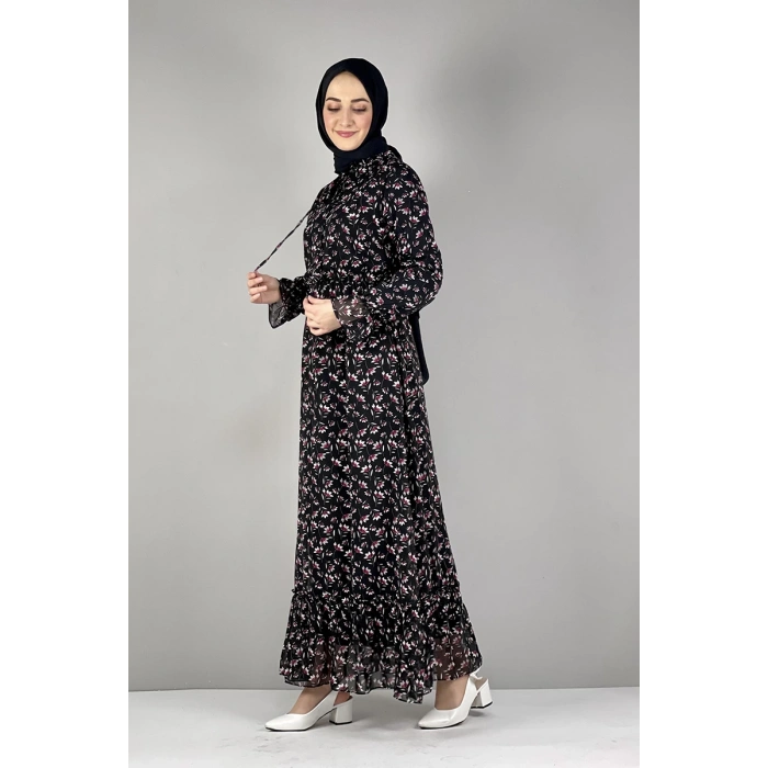 Moda Çizgi Tesettür Elbise