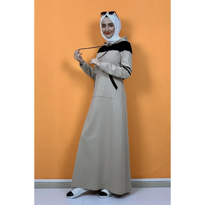 Moda Çizgi Tesettür Elbise