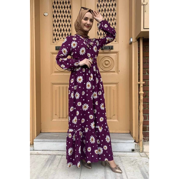 Moda Çizgi Tesettür Elbise